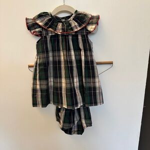 Beaufort Bonnet Plaid Dress with Bloomers, Size 18-24 Months